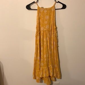 yellow floral dress !!